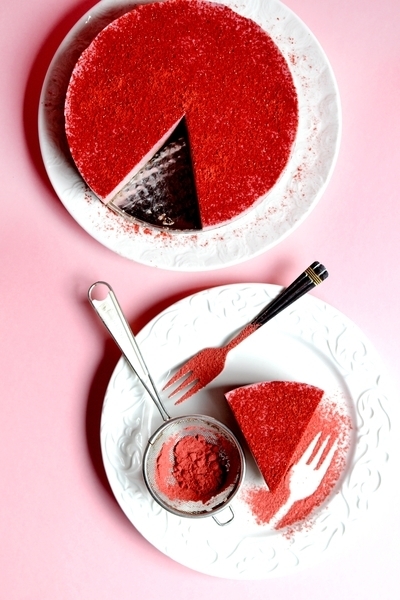owocowy puder czerwony na ciasto z liofilizowanych owoców Mixit